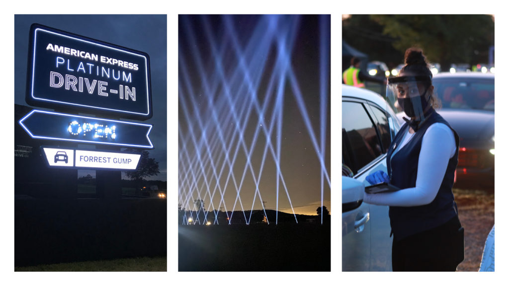 Black Flower Agency American Express Team Delivers Safety and Nostalgia at Drive-In Movie Series