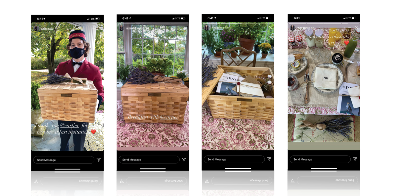 Black Flower Agency Activates Elegant Breakfast Basket In-Home Experience for Cartier
