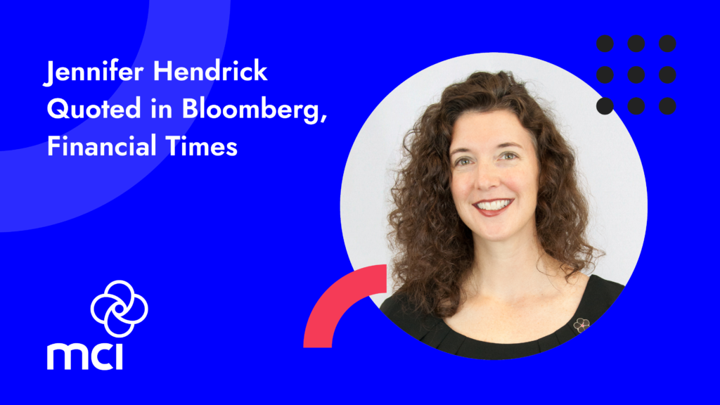 Jennifer Hedrick Quoted in Bloomberg, Financial Times