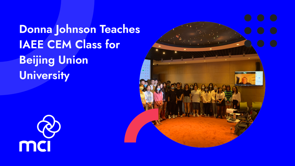 Donna Johnson Teaches IAEE CEM Class for Beijing Union University