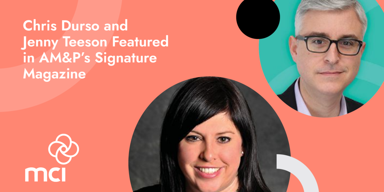 Chris Durso and Jenny Teeson Featured in AM&P’s Signature Magazine