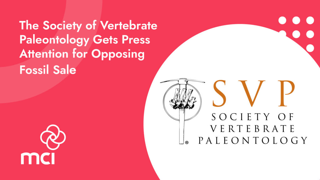 The Society of Vertebrate Paleontology Gets Press Attention for Opposing Fossil Sale