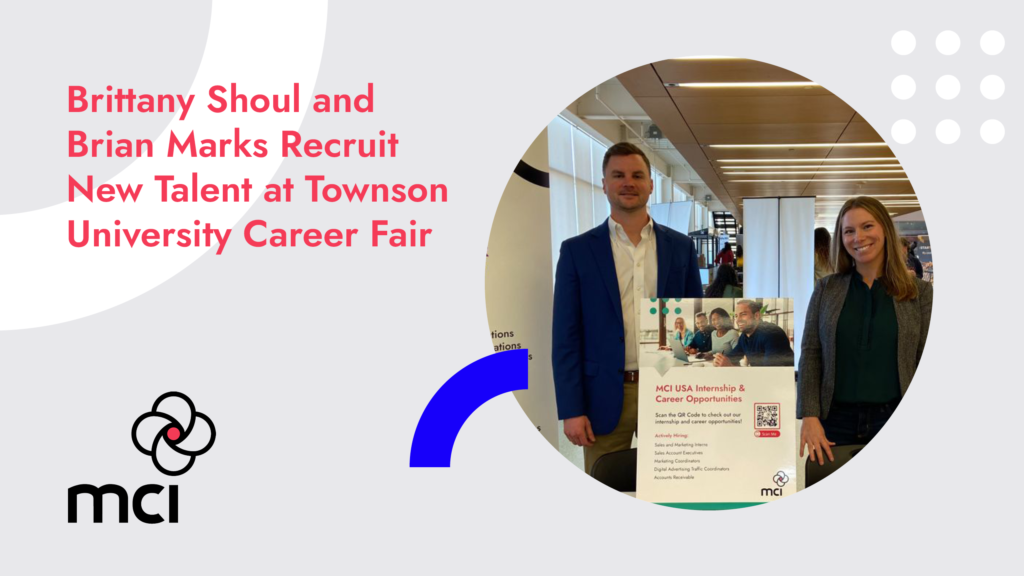 Brittany Shoul and Brian Marks Recruit New Talent at Townson University Career Fair