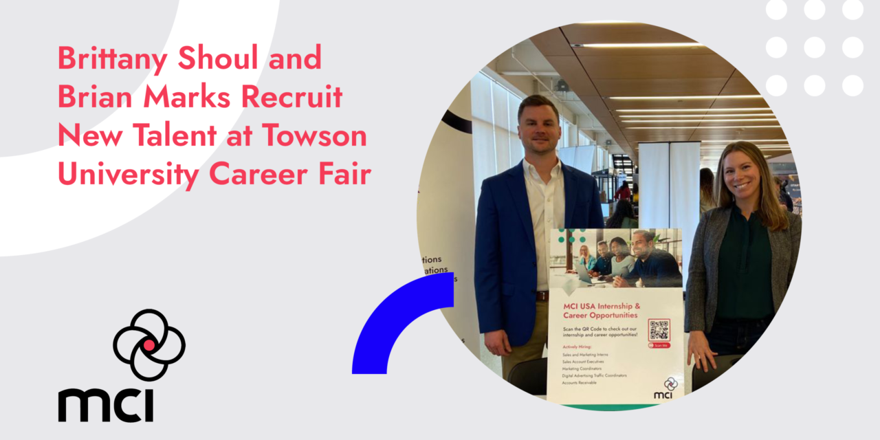 Brittany Shoul and Brian Marks Recruit New Talent at Towson University Career Fair