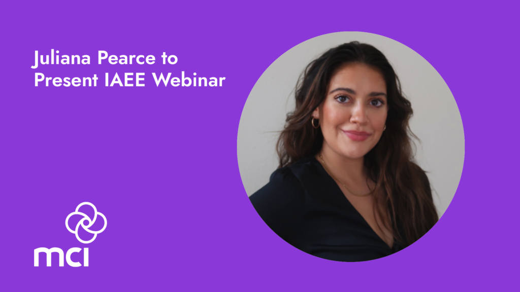 Juliana Pearce to Present IAEE Webinar