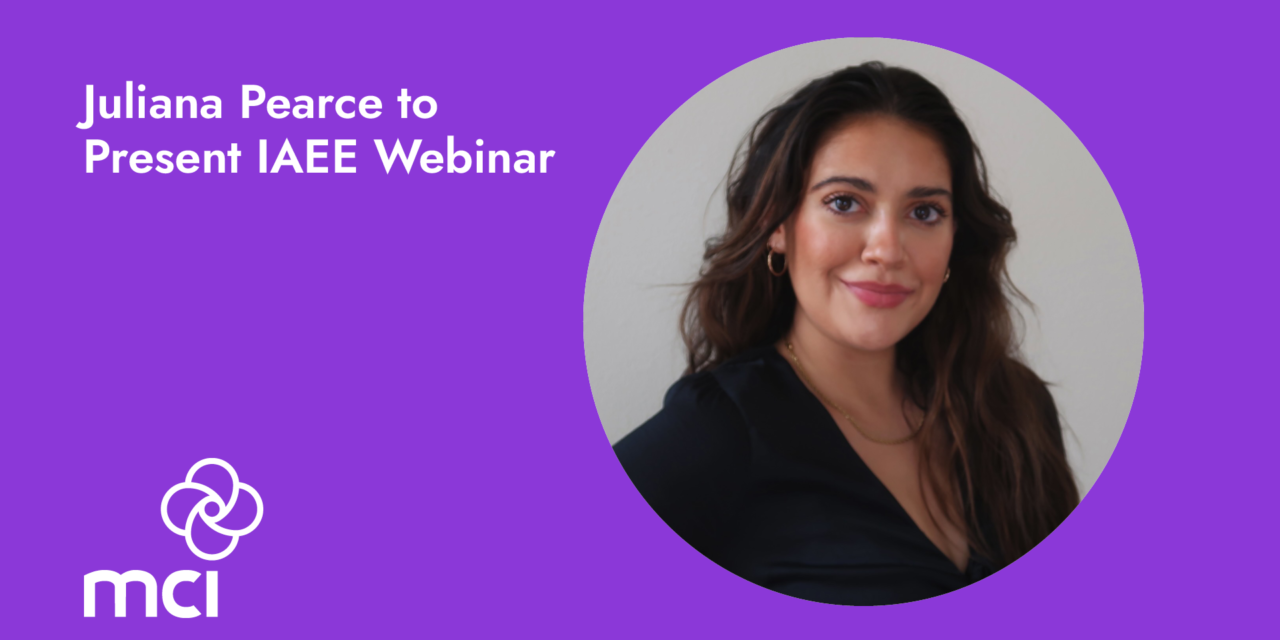Juliana Pearce to Present IAEE Webinar