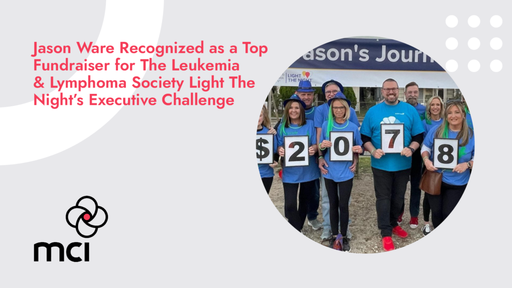 Jason Ware Recognized as a Top Fundraiser for The Leukemia & Lymphoma Society Light The Night’s Executive Challenge