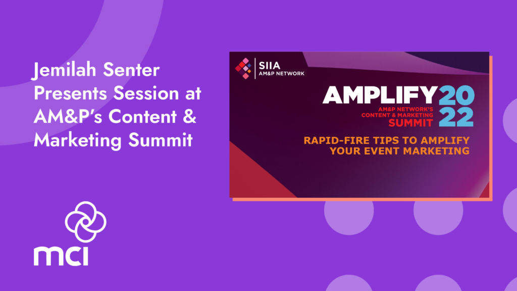 Jemilah Senter Presents Session at AM&P’s Content & Marketing Summit