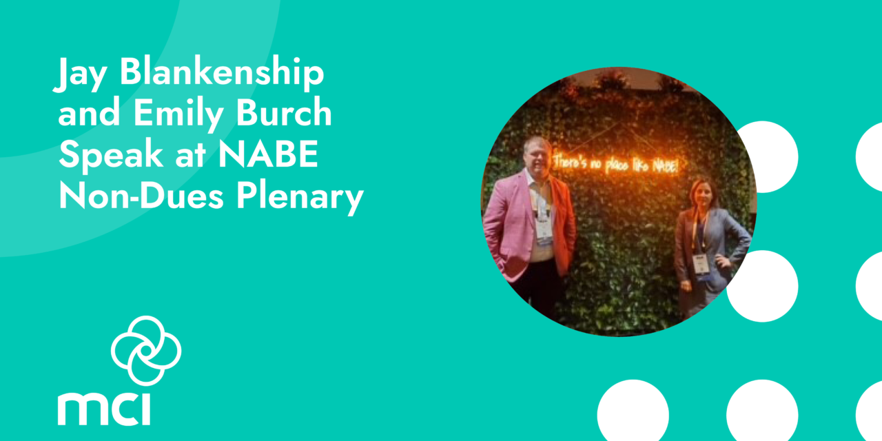 Jay Blankenship and Emily Burch Speak at NABE Non-Dues Plenary