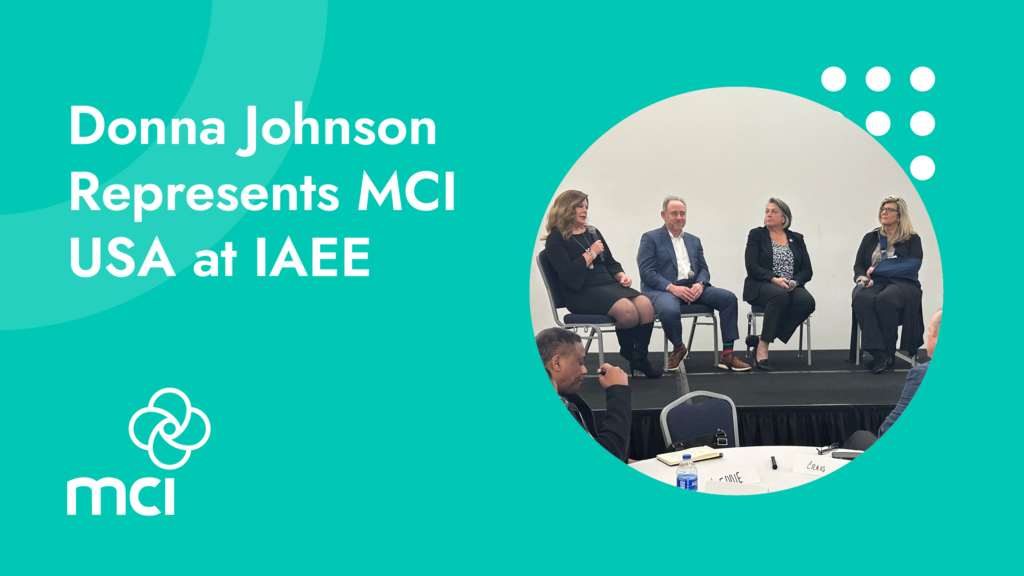 Donna Johnson Represents MCI USA at IAEE