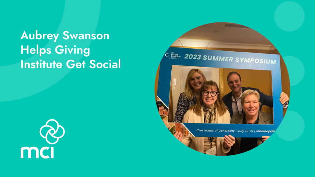 Aubrey Swanson Helps Giving Institute Get Social