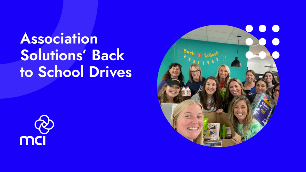 Association Solutions’ Back to School Drives