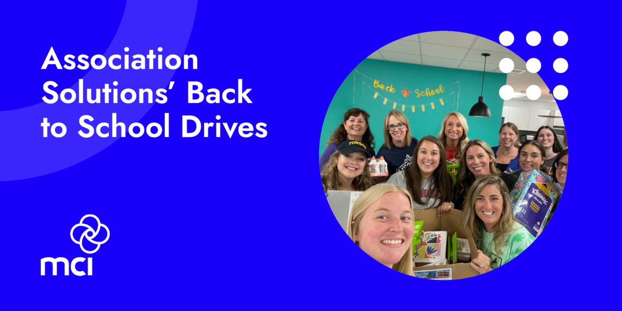 Association Solutions’ Back to School Drives