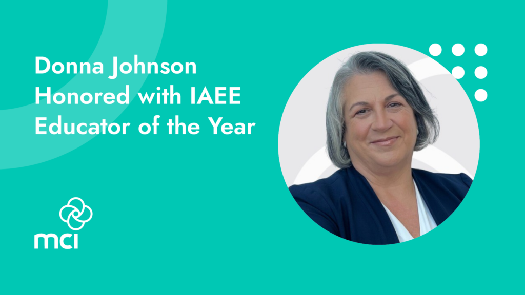 Donna Johnson Honored with IAEE Educator of the Year Award